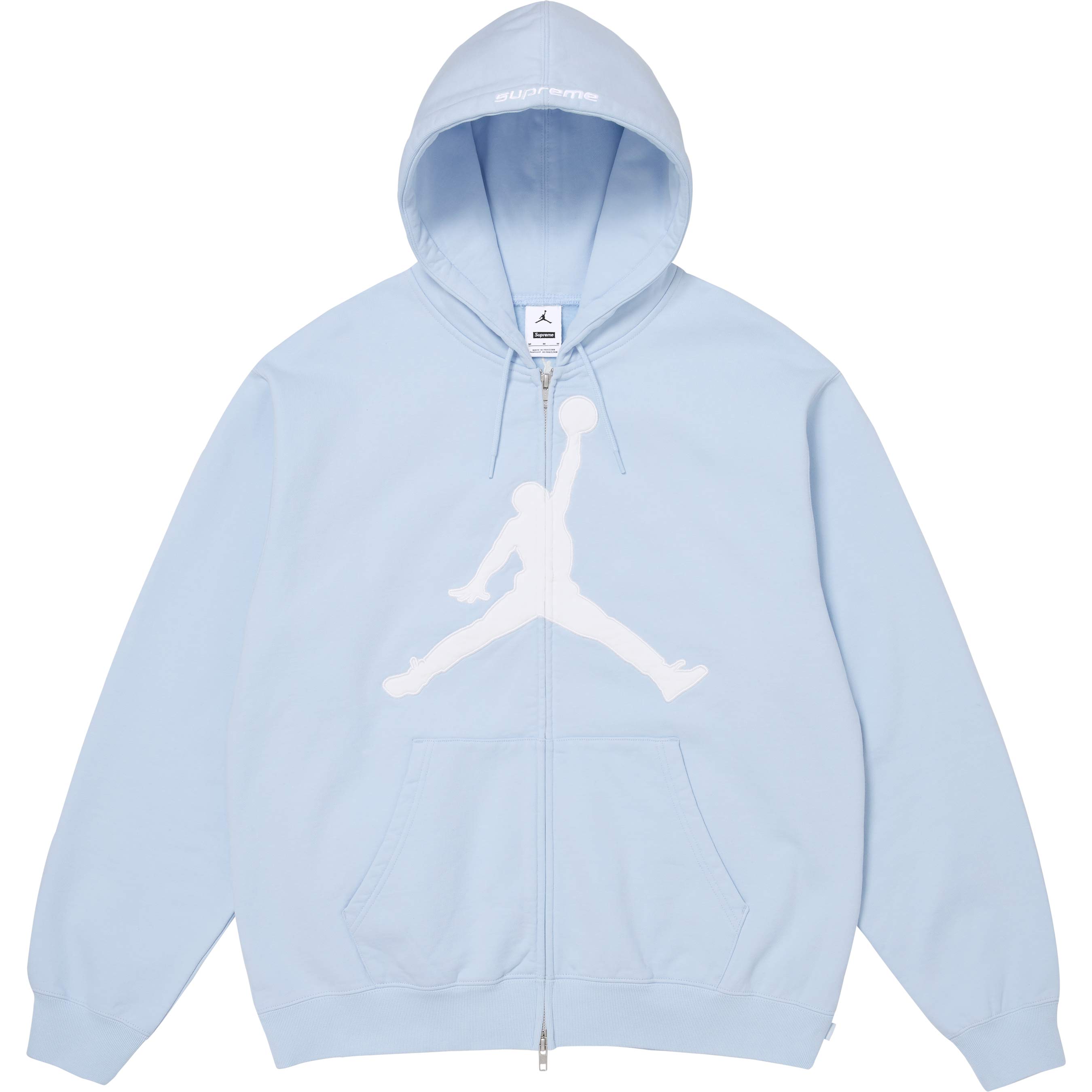 Supreme®/Jordan® Zip Up Hooded Sweatshirt view 3